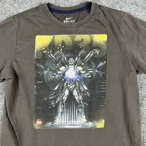 Nike Dri-Fit T-Shirt Boys Size L Gray Graphic KD35‎ Basketball Athletic Tee